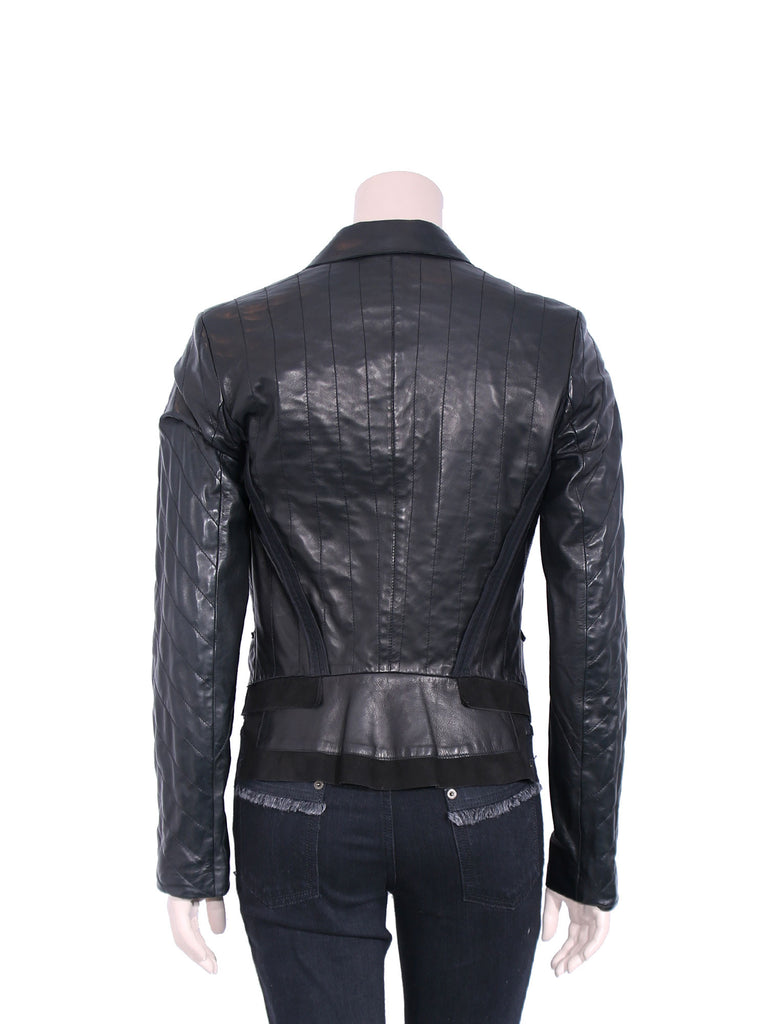 Roberto Cavalli Leather and Suede Jacket
