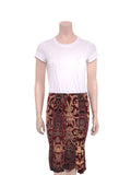 Roberto Cavalli Printed Silk Skirt