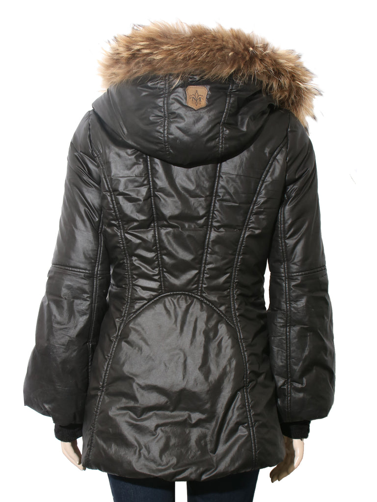Winter Down Coat with Fur Hood