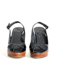 Patent Leather Slingback Sandals