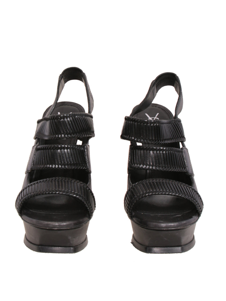 YSL Platform Slingback Sandals