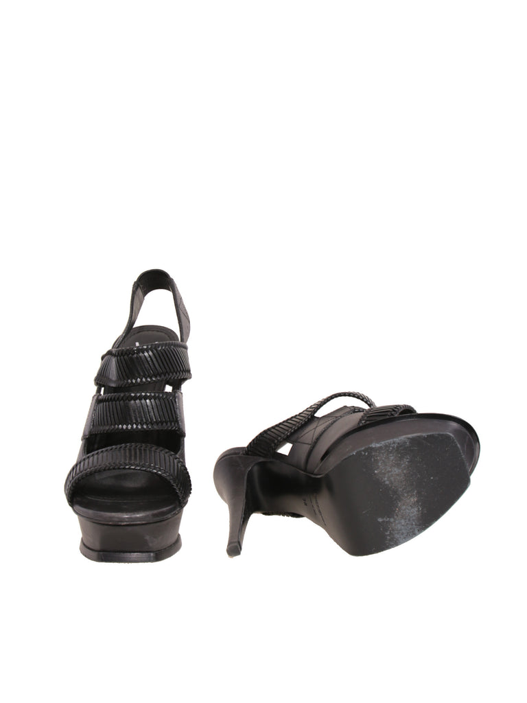 YSL Platform Slingback Sandals