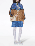 New Gucci Traforata Leather Cutout Flora Shoulder Bag