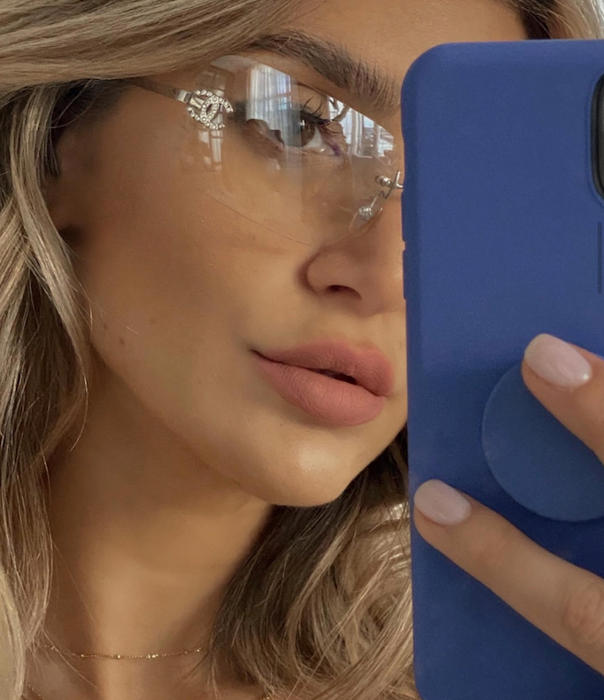 Chanel Vintage Rimless CC Sunglasses