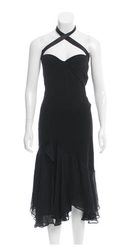 Roberto Cavalli Halter Bustier Dress