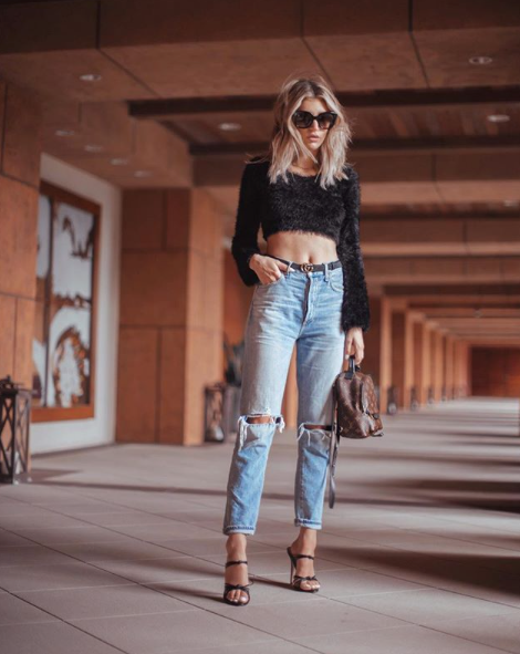 For Love & Lemons Cropped Sweater