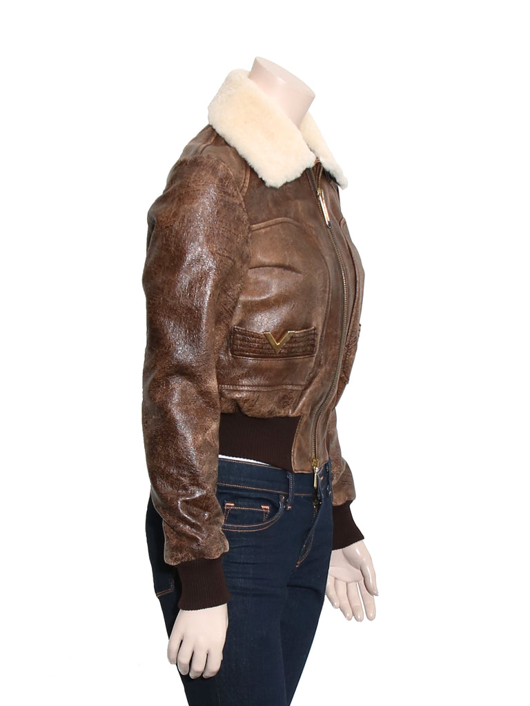 Valentino Aviator Leather Jacket