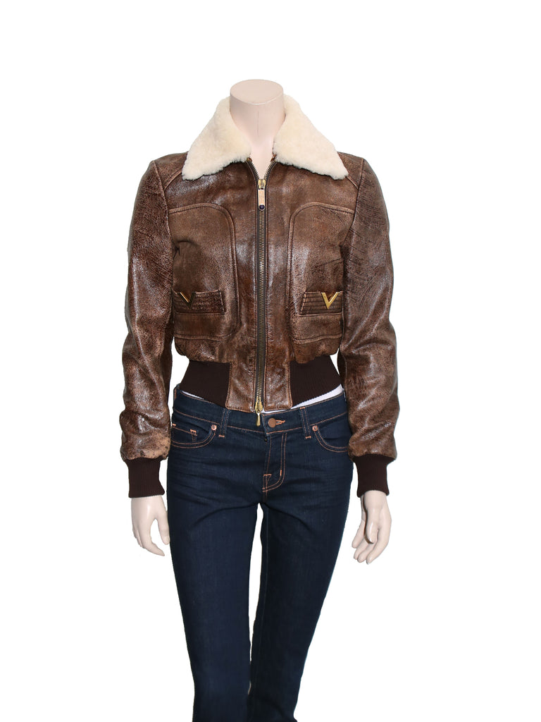 Valentino Aviator Leather Jacket
