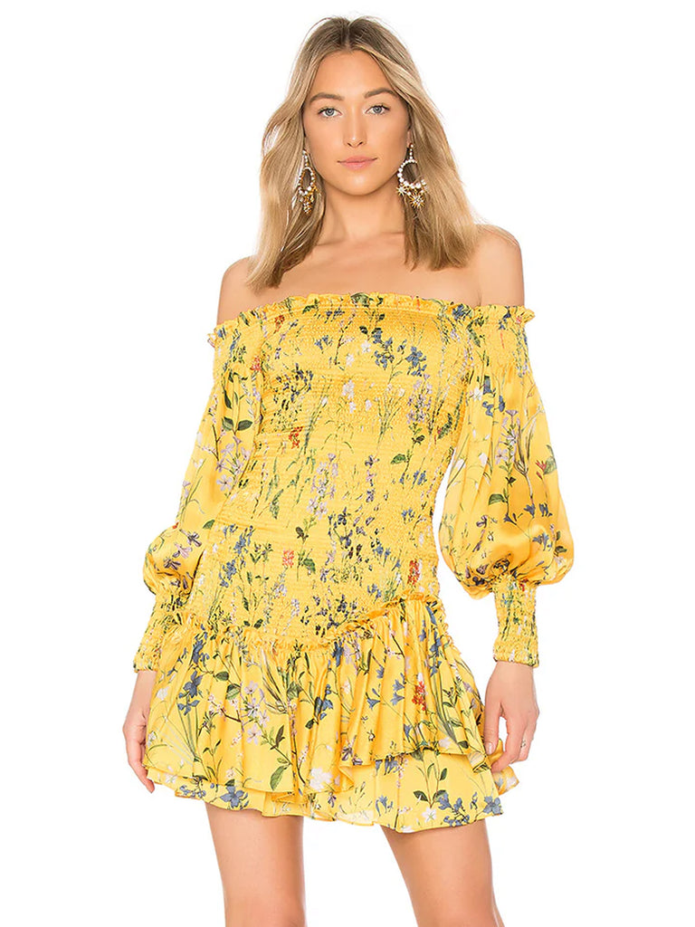 Gemina Off-Shoulder Floral Dress