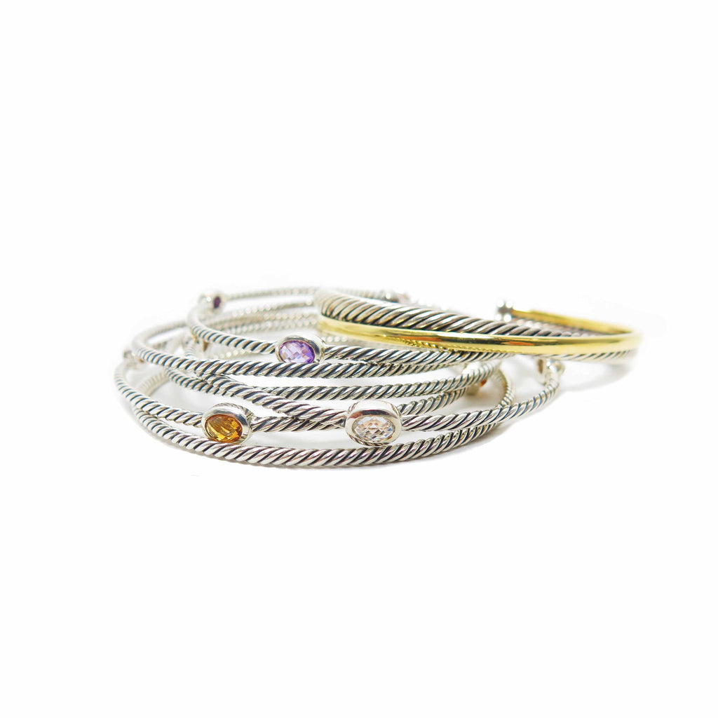 David Yurman Conor Classics Bangles with Citrine