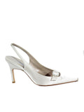 Badgley Mischka Crystal Buckle Slingbacks