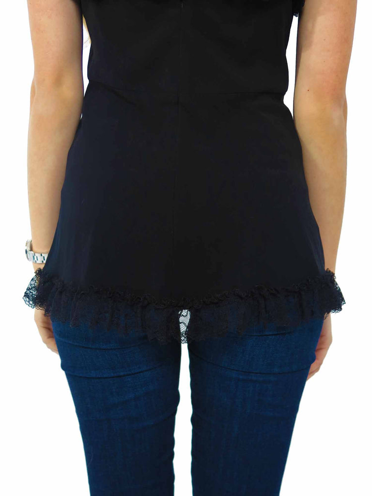 Balenciaga Lace Bow Tank