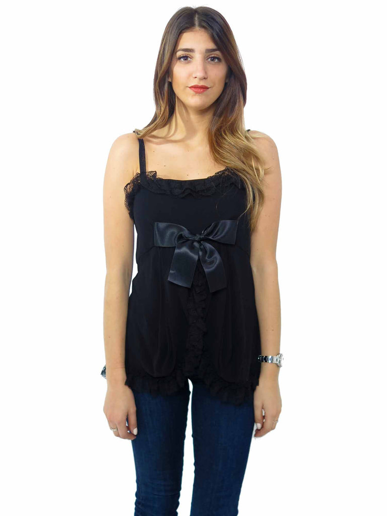 Balenciaga Lace Bow Tank