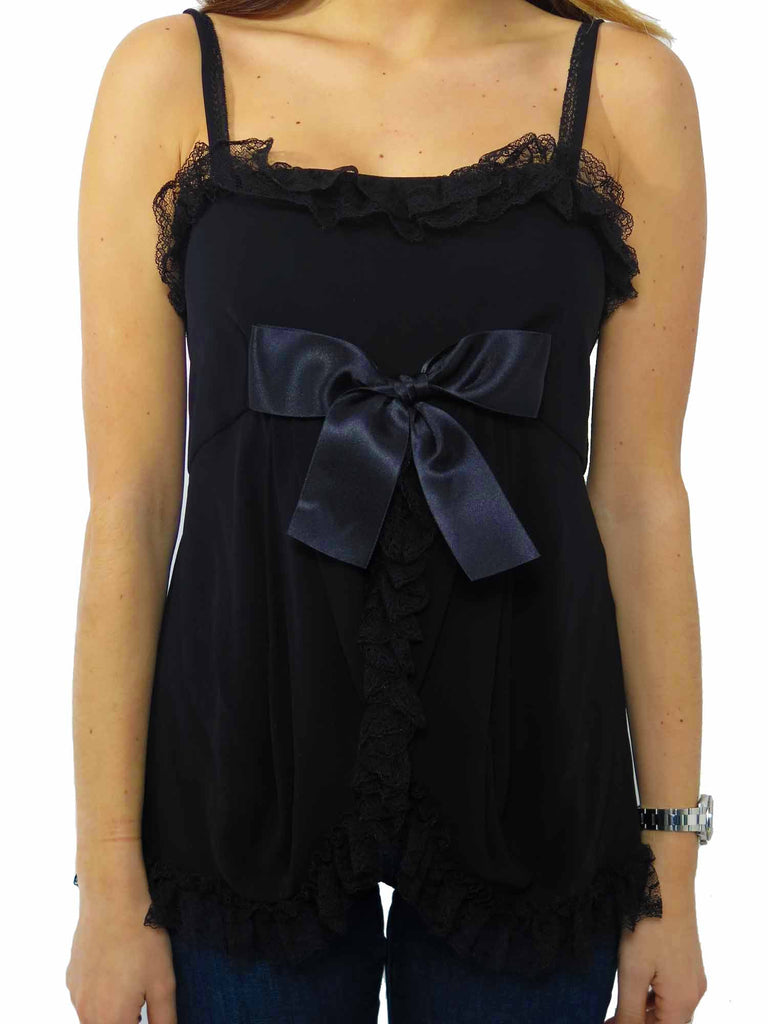 Balenciaga Lace Bow Tank