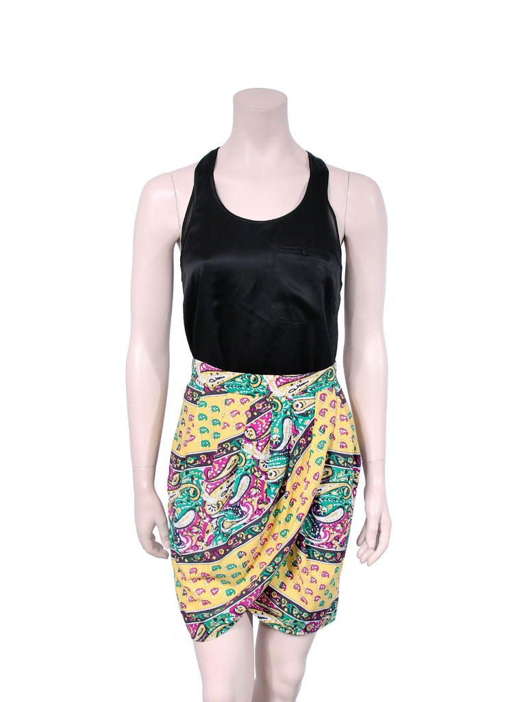 BCBG MaxAzria Michaela Pleated Wrap Skirt