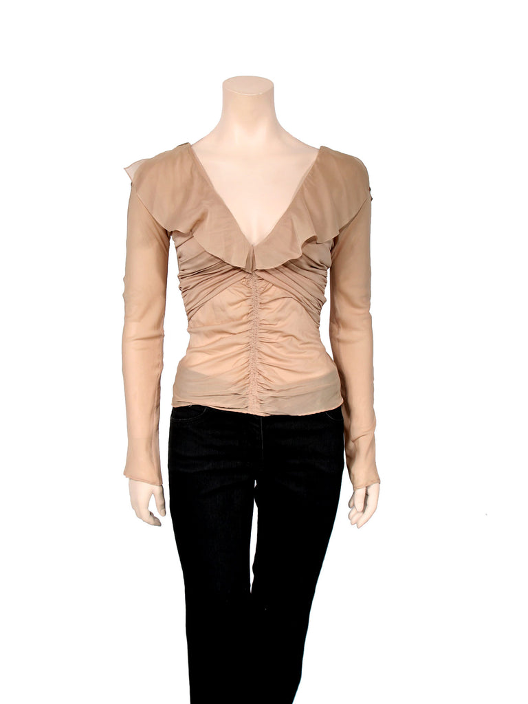 Gucci Ruffle Top