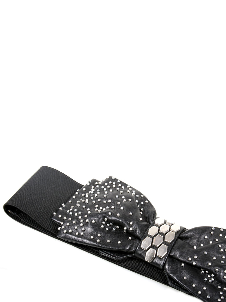 Malene Birger Studded Bow Waist Belt