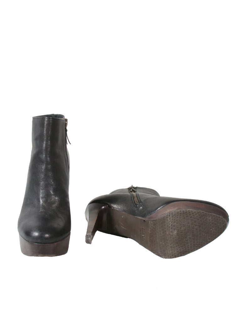 Stuart Weitzman Platform Leather Booties