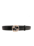 Gucci GG Embellished Patent Belt