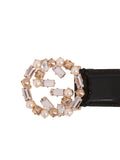 Gucci GG Embellished Patent Belt