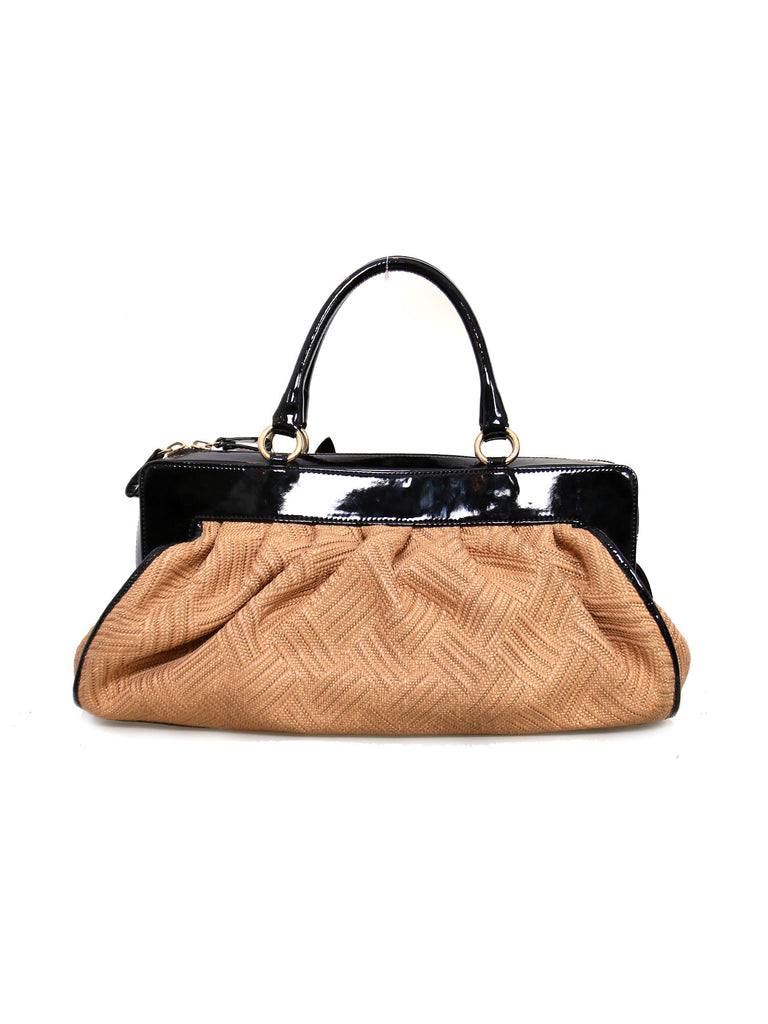 Valentino Straw Rose Tote Bag