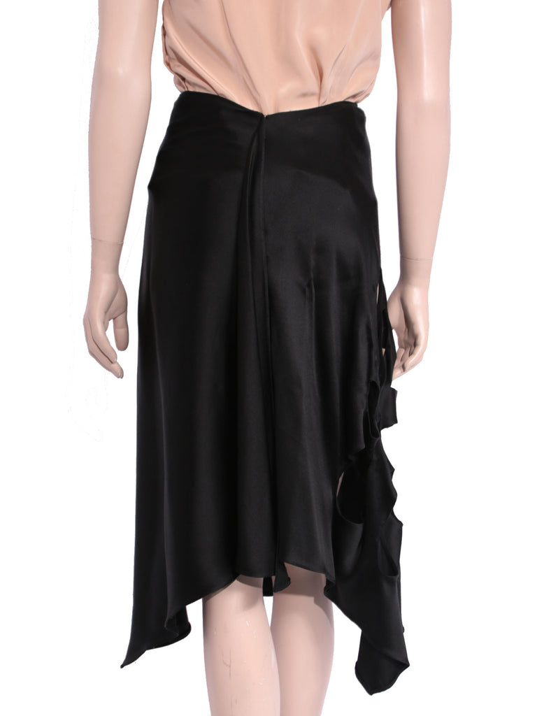 Gucci Silk Cutout Skirt