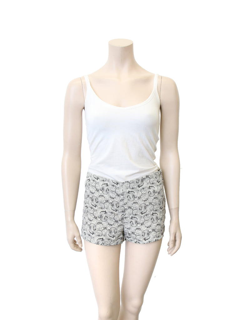 Elizabeth and James Printed Silk Shorts