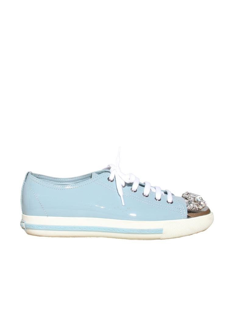 Patent Embellished Sneakers