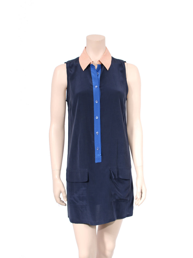 Equipment Silk Button-Up Shirt Dress