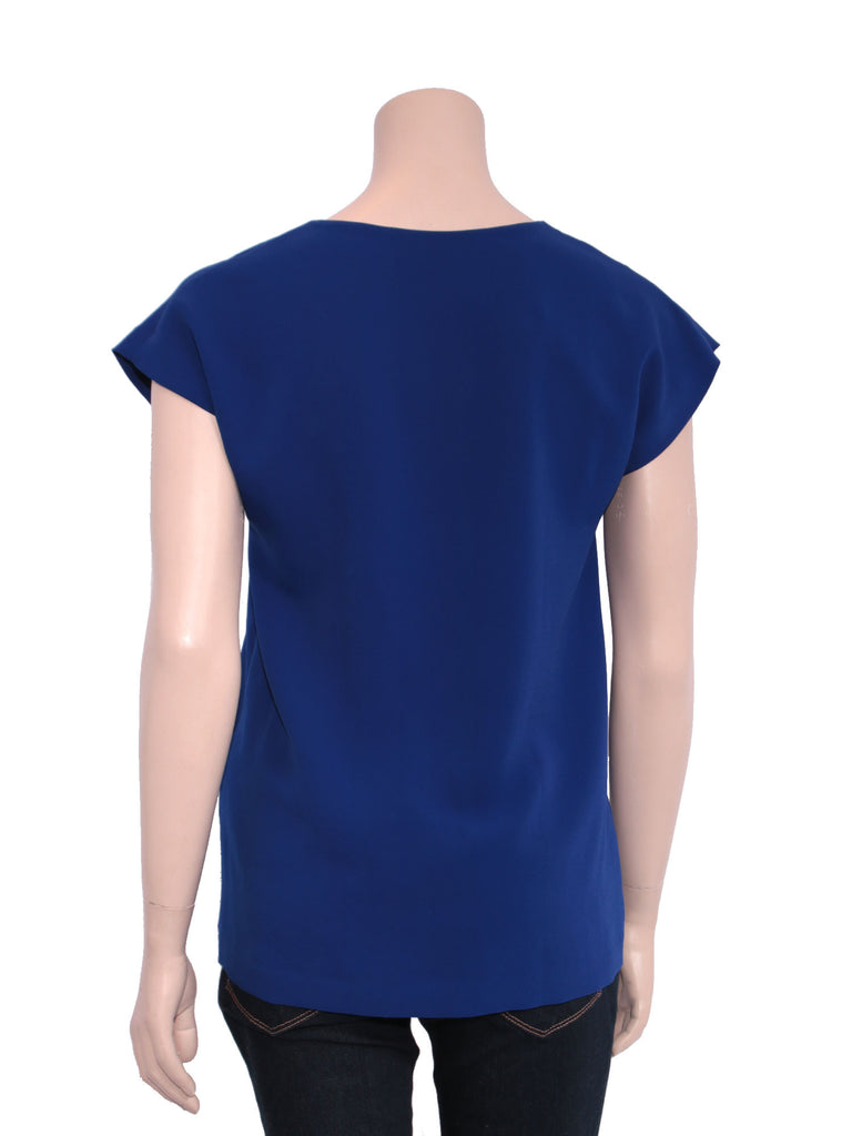 DVF Short Sleeve Scoop Neck Top