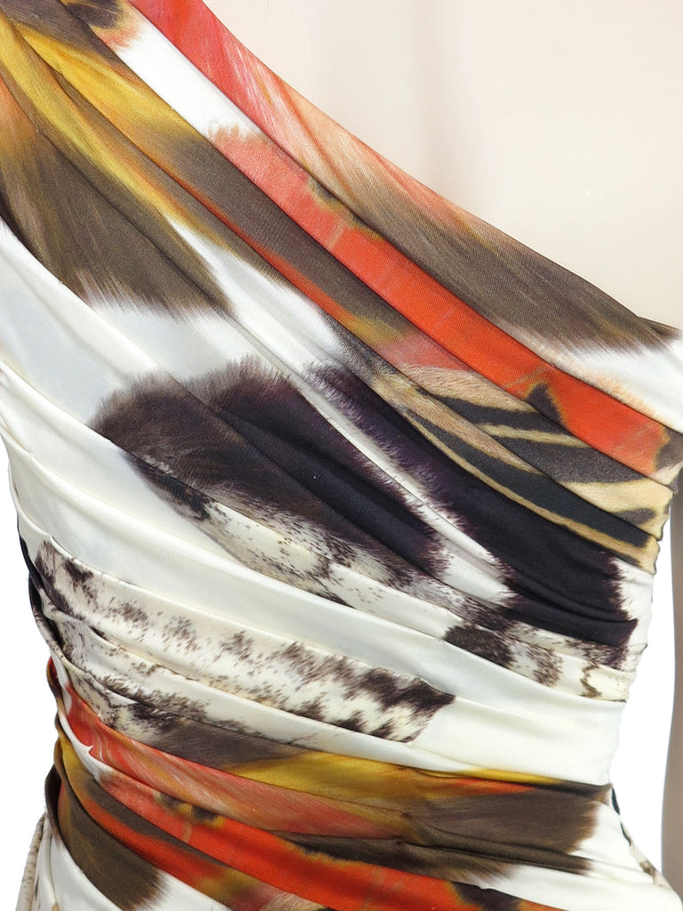 Bluemarine Embellished One-Shoulder Dress