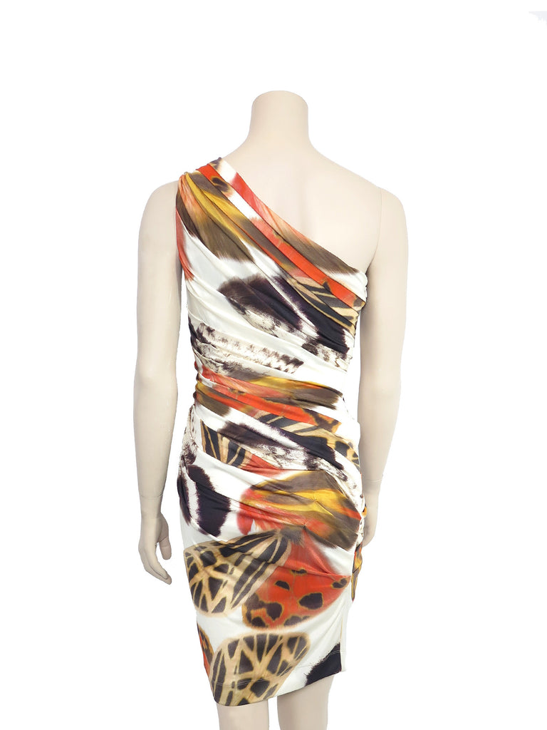 Bluemarine Embellished One-Shoulder Dress