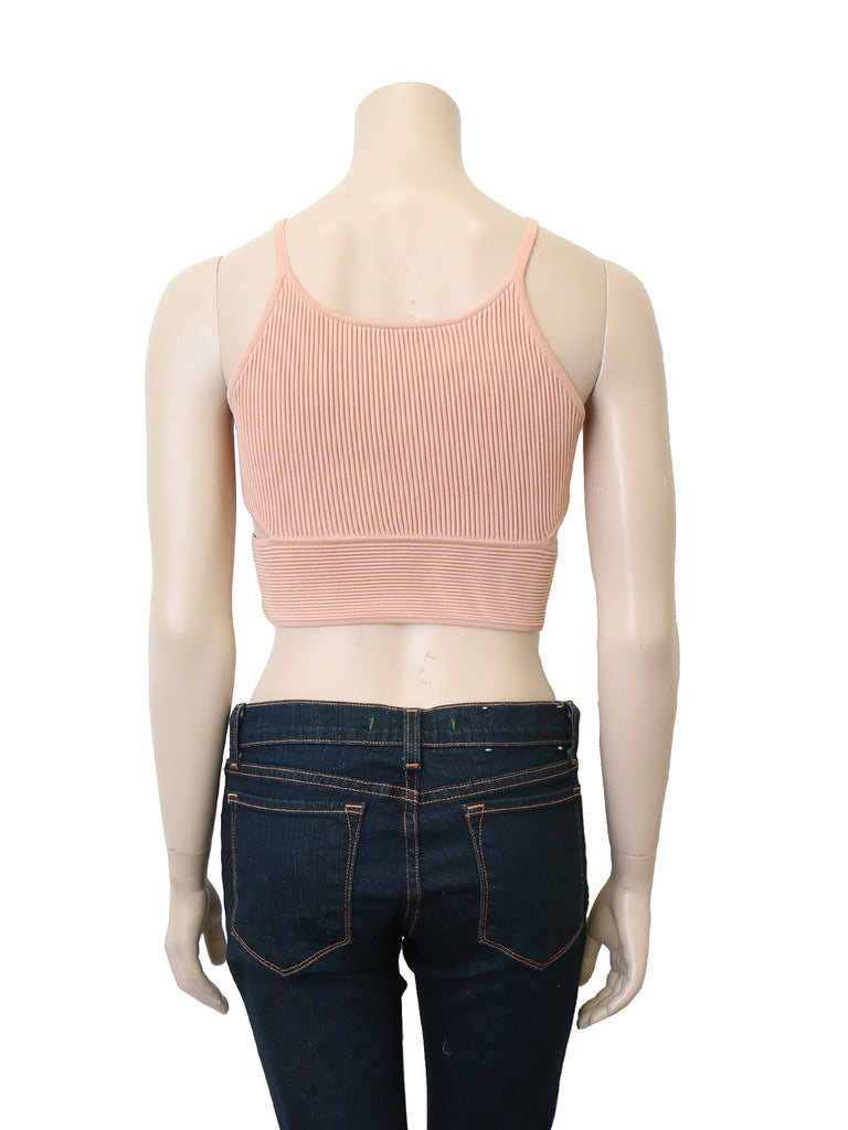 Jonathan Simkhai Textured Stretch-Knit Crop Top
