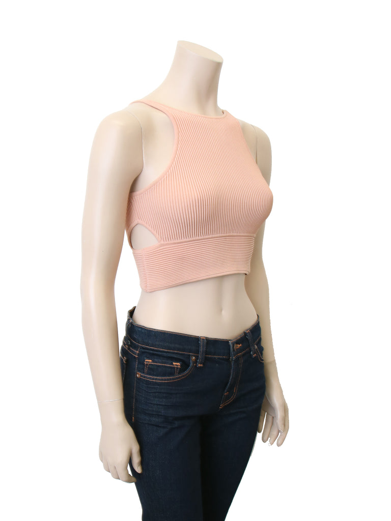 Jonathan Simkhai Textured Stretch-Knit Crop Top