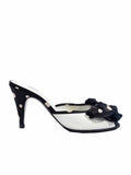 Bruno Magli Slip-In Polka-Dot Bow Sandals
