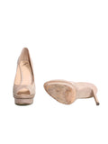Brian Atwood Iridescent Peep-Toe Pumps