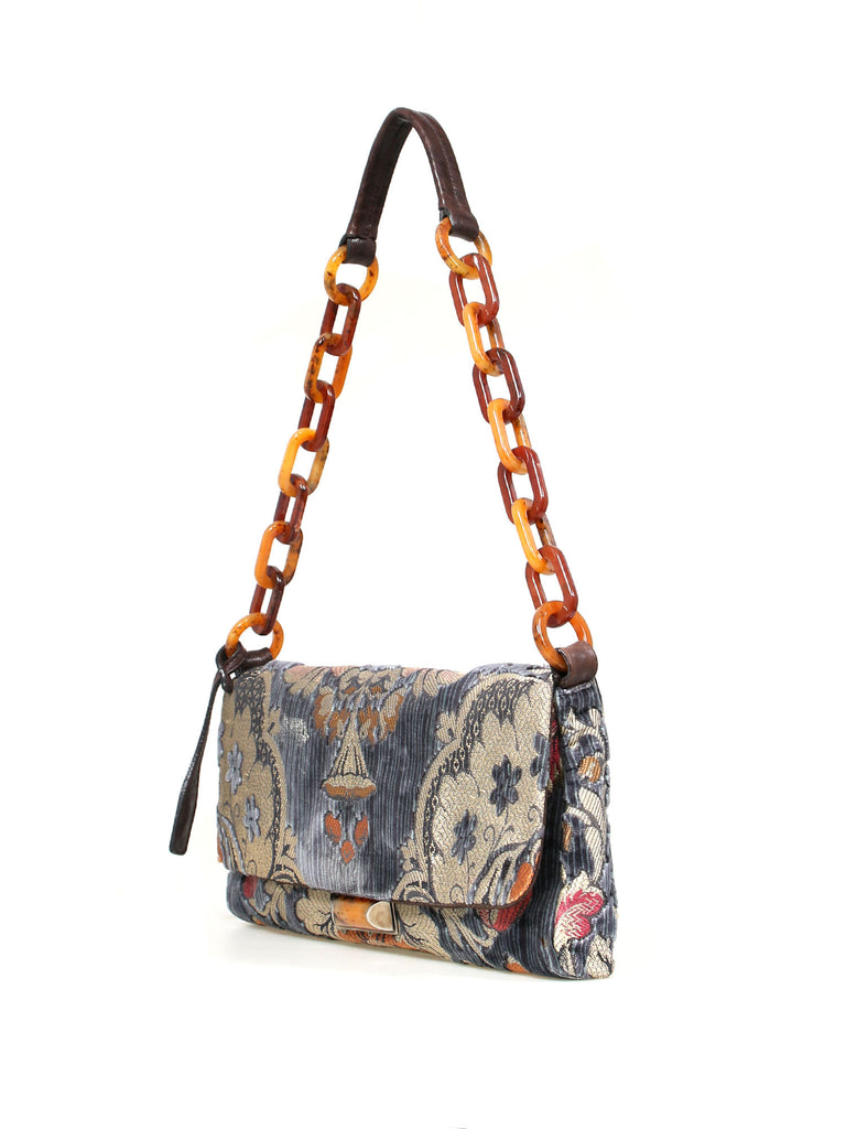 Miu Miu Velvet Brocade Shoulder Bag