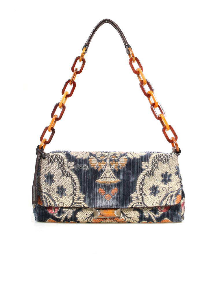 Miu Miu Velvet Brocade Shoulder Bag