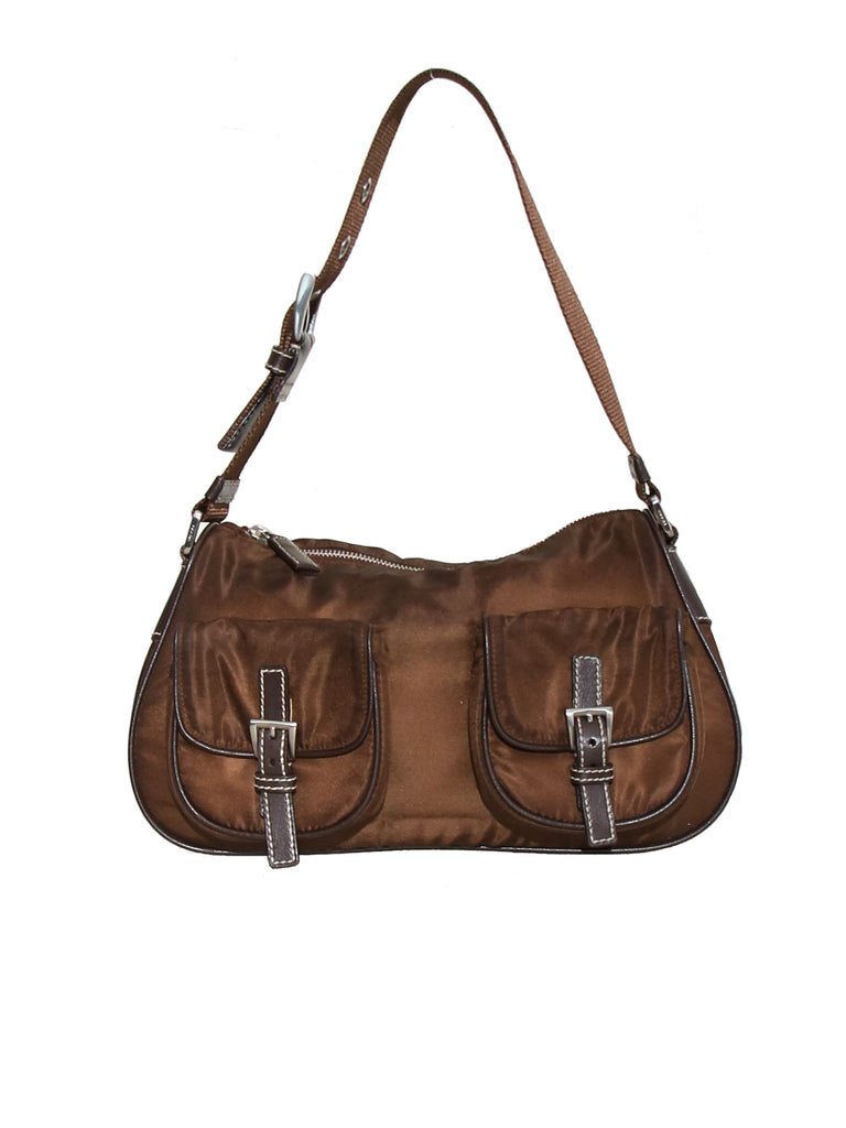 Prada Canvas Shoulder Bag