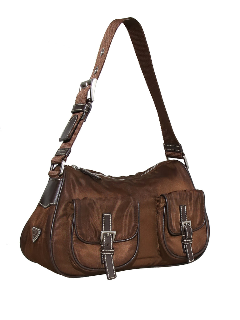 Prada Canvas Shoulder Bag