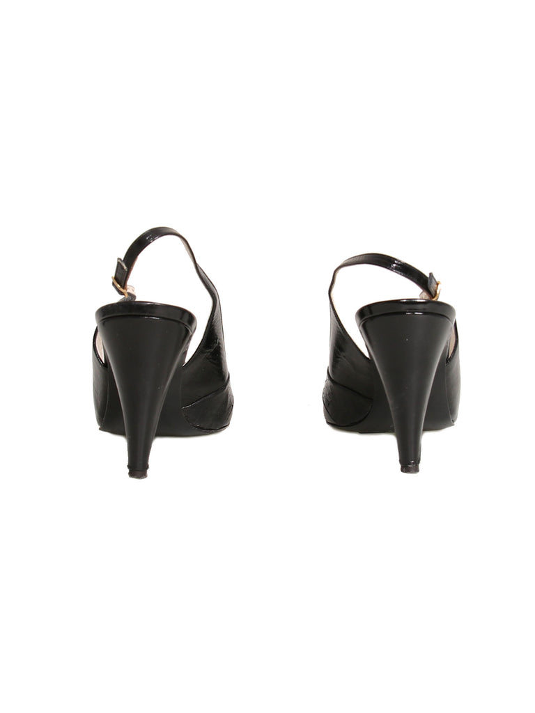 Bruno Magli Slingback Leather Sandals