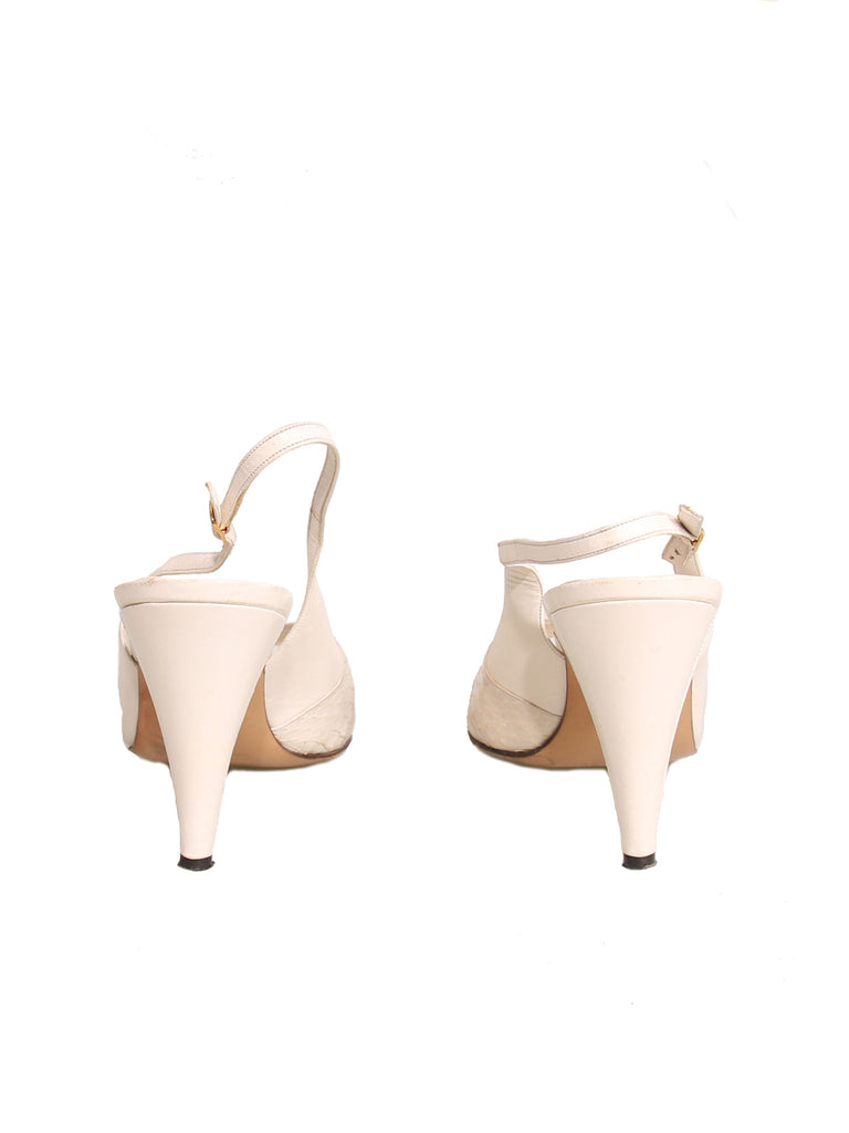 Bruno Magli Slingback Leather Sandals