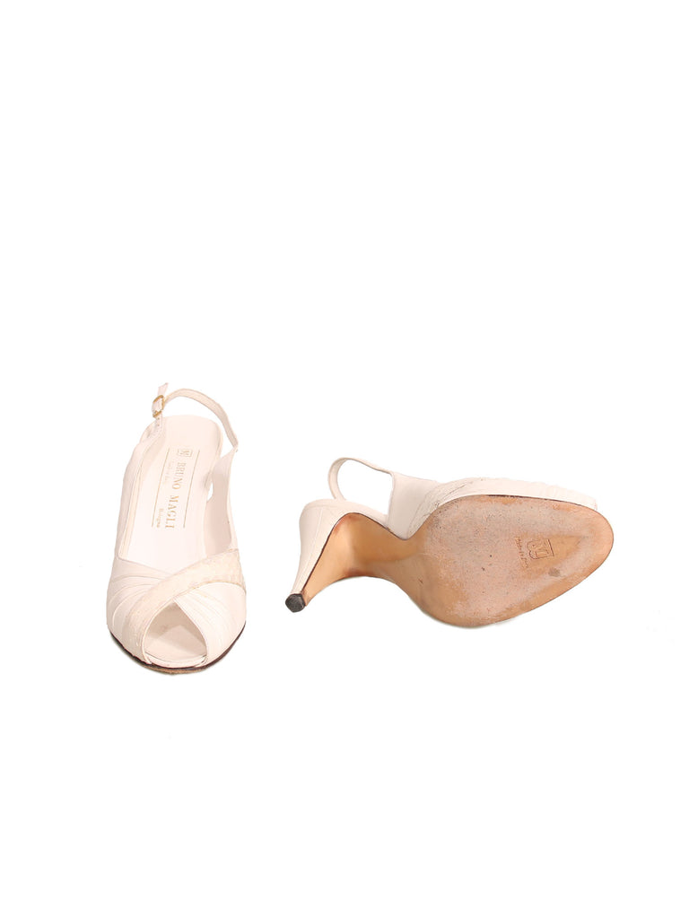 Bruno Magli Slingback Leather Sandals