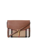 Burberry Leather and House Check Cross Body Bag