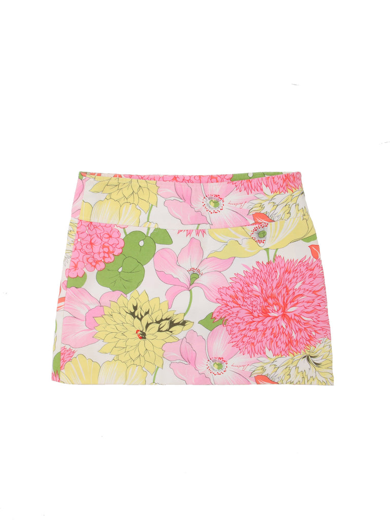 Burberry Floral Mini Cotton Skirt