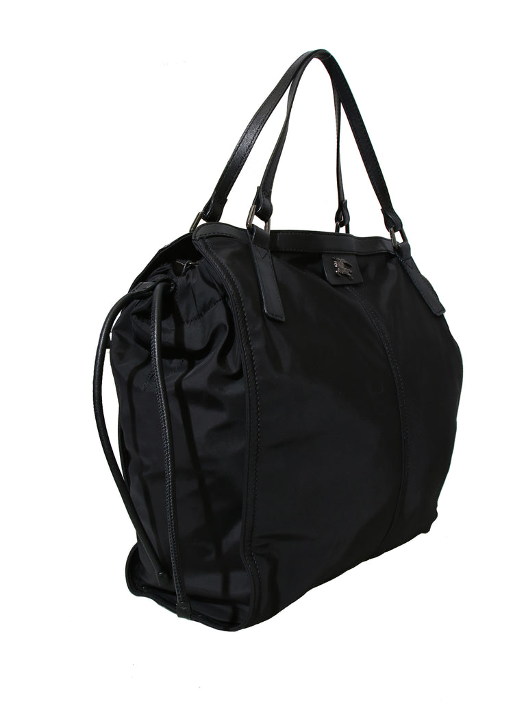 Burberry Nylon and Leather Buckleigh Tote