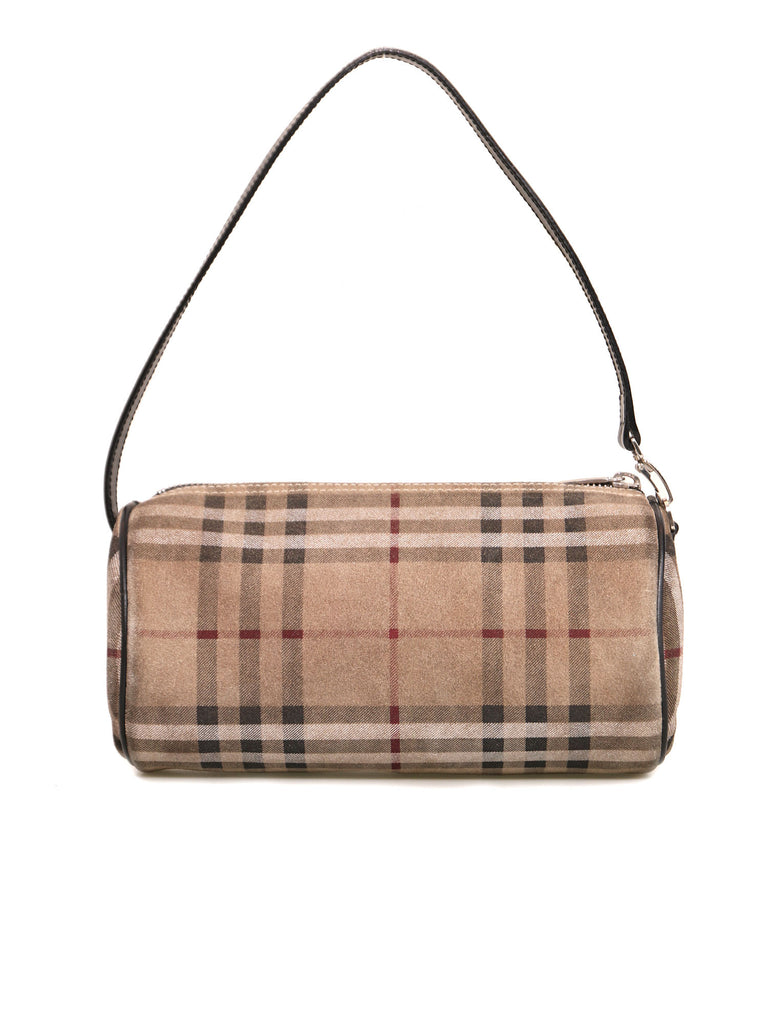 Burberry Suede Nova Check Bag