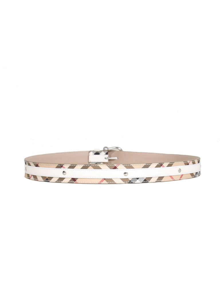 Burberry Haymarket Check Belt