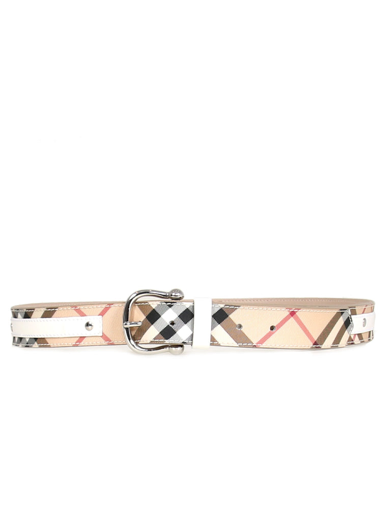 Burberry Haymarket Check Belt