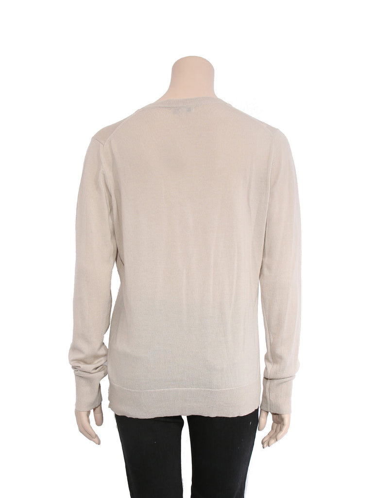 Burberry V-Neck Wool Sweater